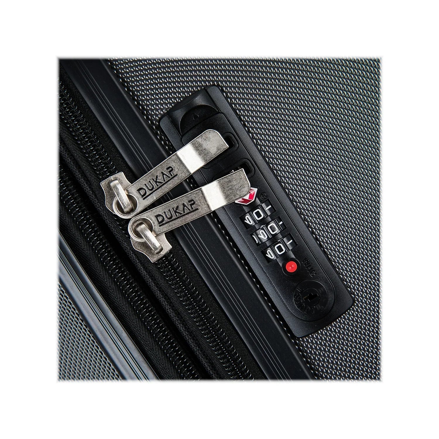 DUKAP Intely 2-Piece Plastic Luggage Sizeet Gray (DKINT0SizeM-GRE)