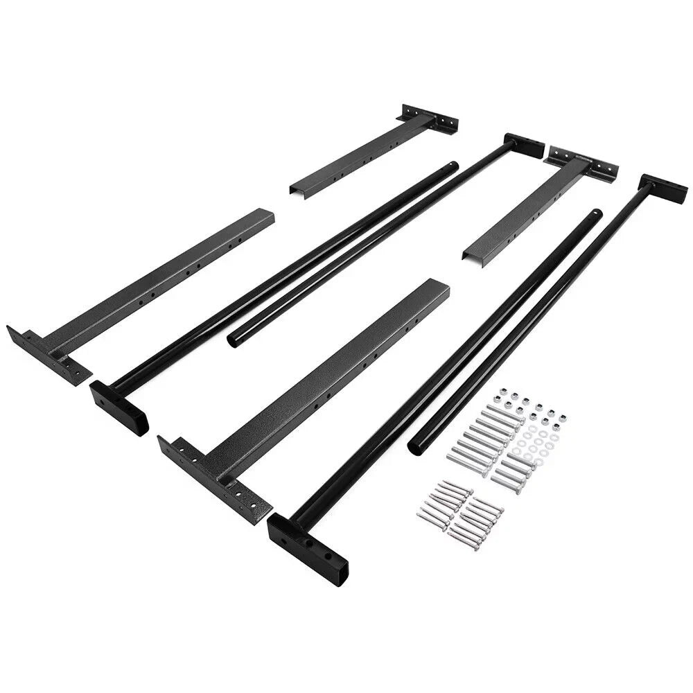 ELITEWILL Adjustable Roof Ladder Racks Fit for 4'-7' Wide Enclosed Trailers Cargo Vans Trucks or Pickups