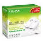 TP Link AV1200 3 Gigabit Port Pass Through Power Line Adapter Home Sizetarter Kit