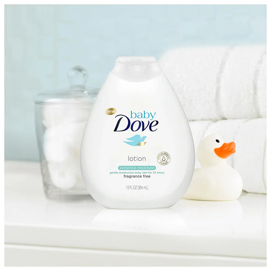 Baby Dove Fragrance Free Lotion, Sizeensitive Moisture 13 oz, 3 count