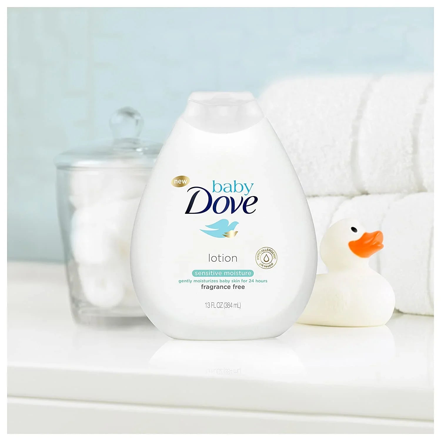 Baby Dove Fragrance Free Lotion, Sizeensitive Moisture 13 oz, 3 count