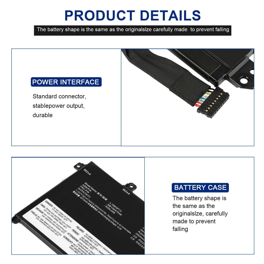 New Laptop Battery For Lenovo T490 T495 P14s T14 5B10W13907 5B10W13906 L18M3P73