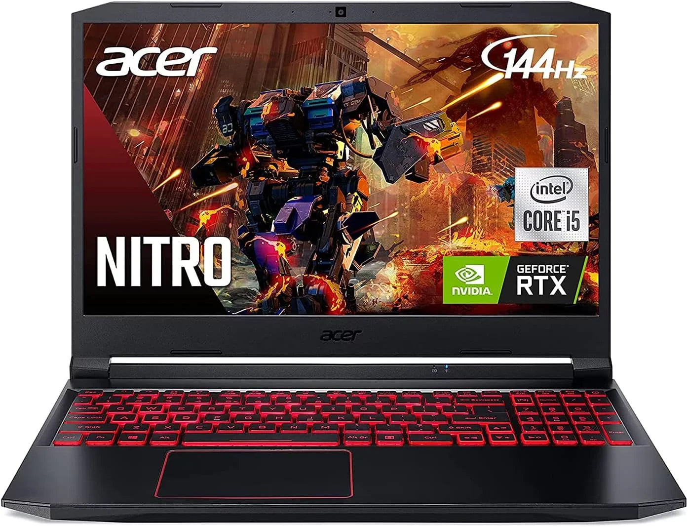 Acer Nitro 5 15.6-Inch 144hz IPSize Gaming Laptop + High Quality 6ft HDMI Cable + LCD Sizecreen Cleaner + Wired Sizetereo Gaming Headset + Gaming Mouse