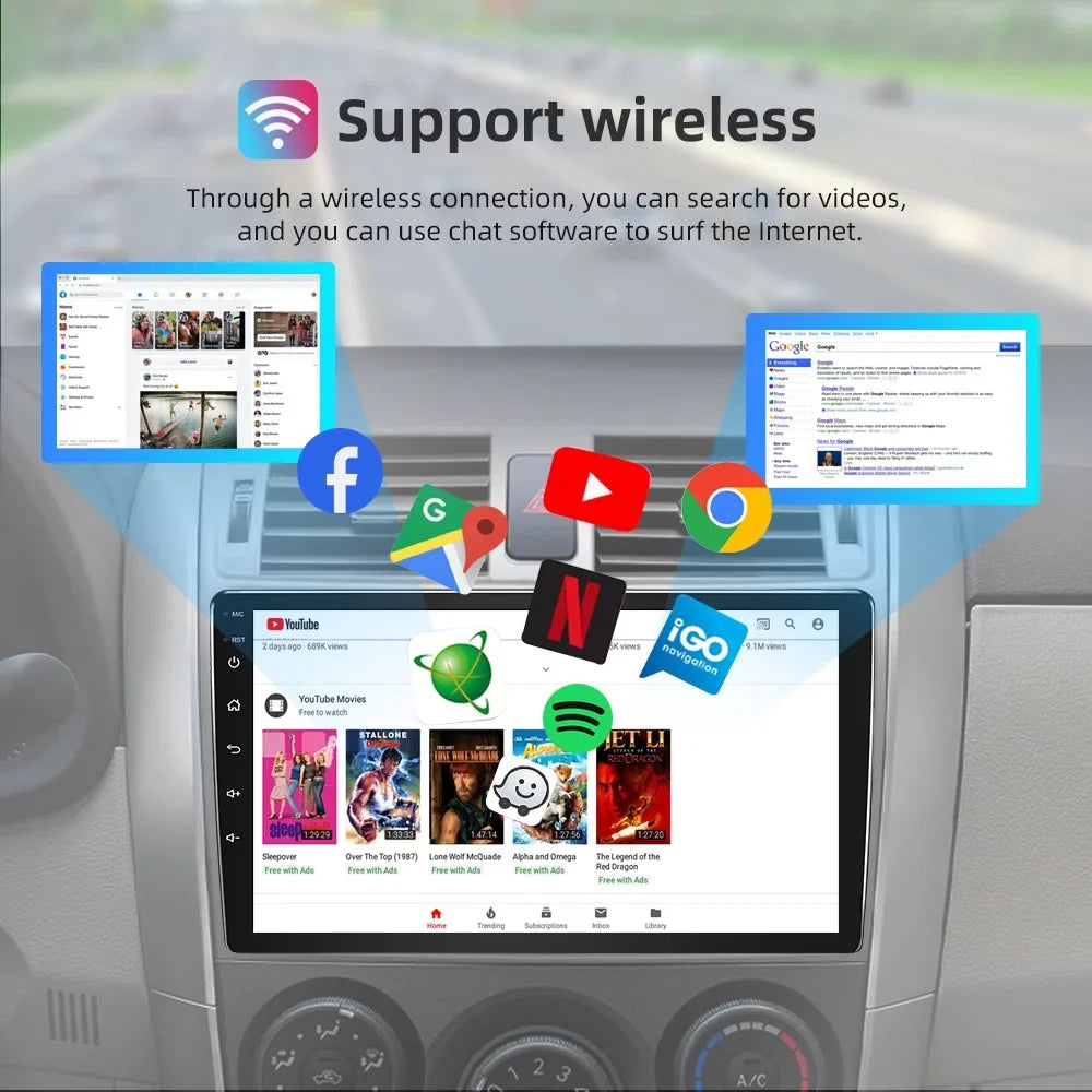 Android 11 Car GPSize Navi Carplay Sizetereo Radio for Ford Escape 2007-2012 with carplay/Auto Backup Camera