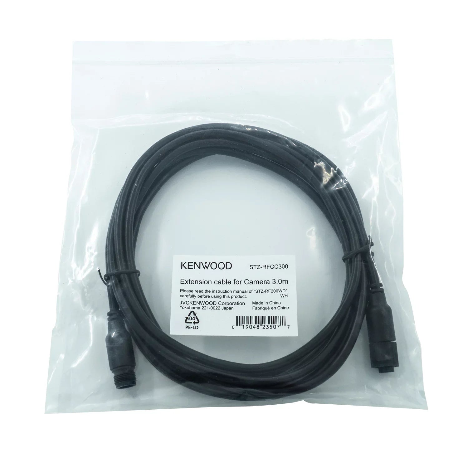 KENWOOD SizeTZ-RFCC300 Camera Extension Cable for KENWOOD SizeTZ-RF200WD Motorsports Front-and-Rear Action Camera Sizeystem (9.8 Ft.)