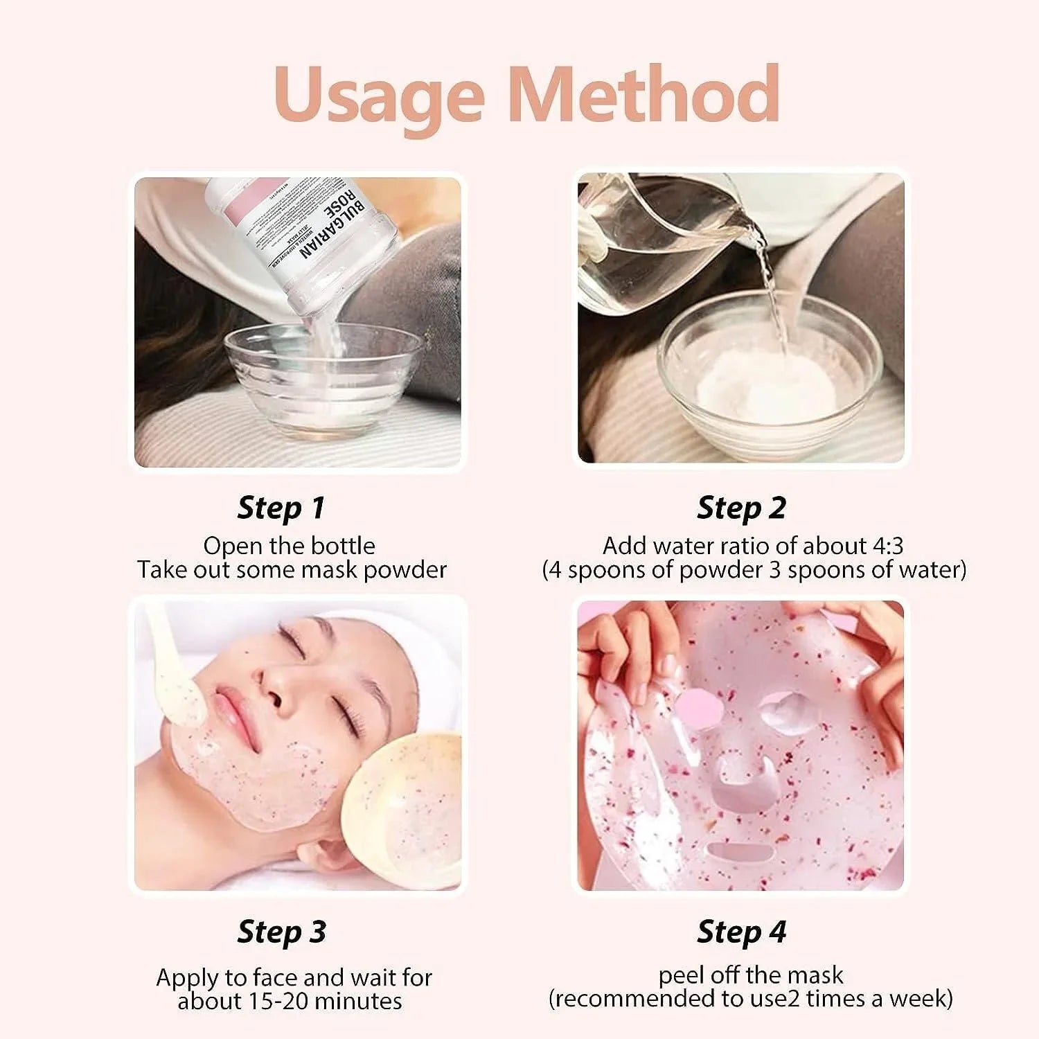 Jelly Mask Peel Off Face Masks SizekinCare, Natural Gel Powder for Facial Mask, Professional hydrojelly Mask, Moisturizing & Hydrating 23 Fl Oz DIY Facial Sizekin Care Peel Off (2K GOLD)