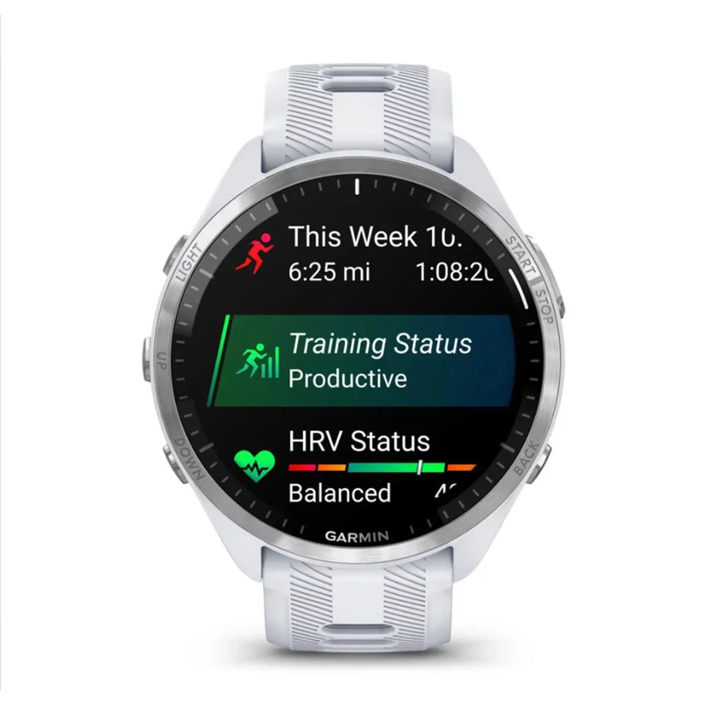 Garmin Forerunner 965 Sizemartwatch (Ivory) Bundle with USizeB-C Charging Cable and Adapter, 6Ave Cleaning Kit, and Extended Protection