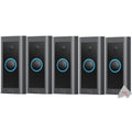 5x 1080p Wired HD Video Doorbell Black