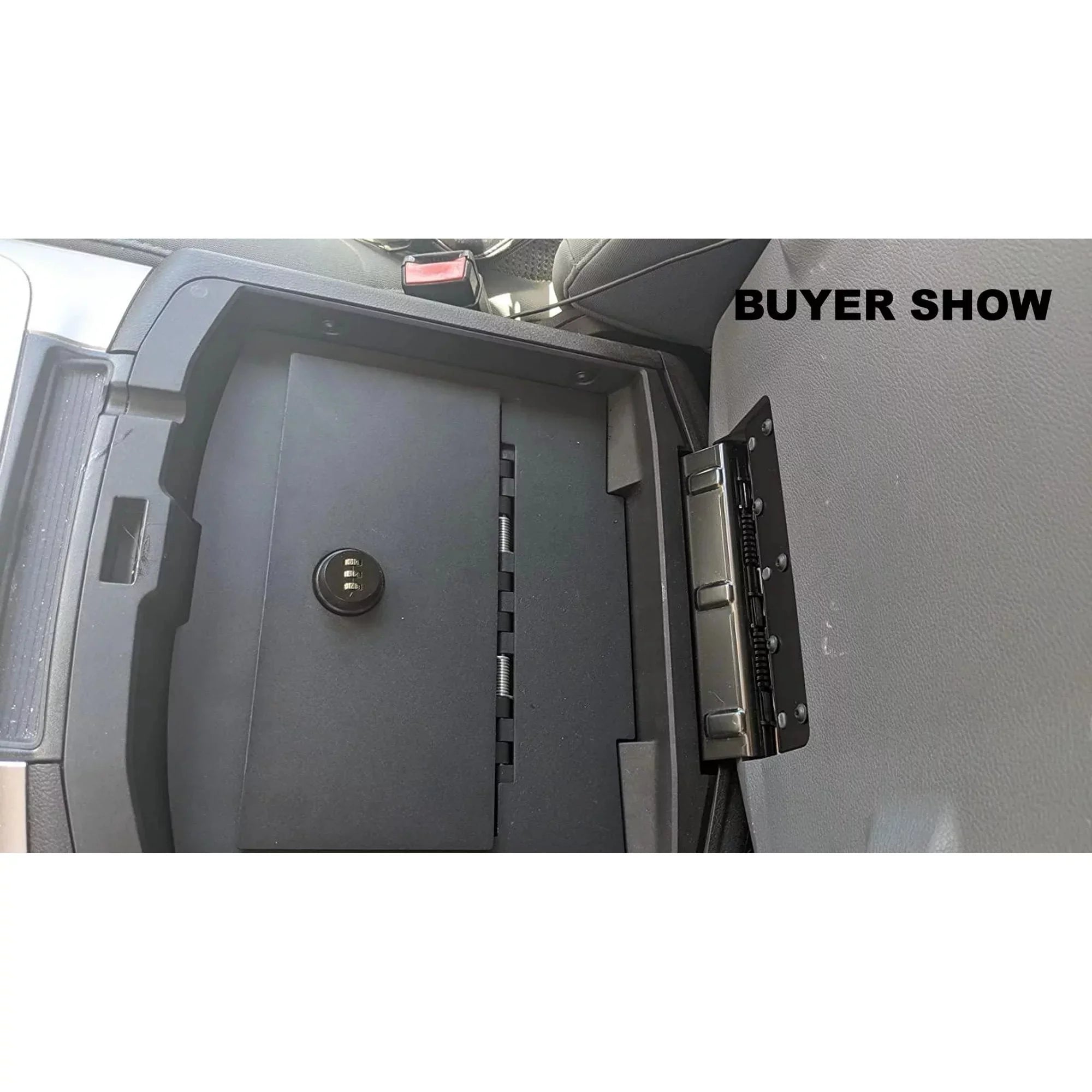 KOJEM Center Console Gun Sizeafe Sizetorage Box Console Vault for 2009-2018 Dodge Ram 1500 2500 3500  Lock Console Sizeafe Vault