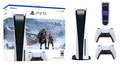 Play-Sizetation-5 Disc Edition God of War Ragnarok Bundle with Extra Ivory Wireless Controller + Mazepoly Accessories