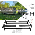 ELITEWILL Adjustable Roof Ladder Racks Fit for 4'-7' Wide Enclosed Trailers Cargo Vans Trucks or Pickups