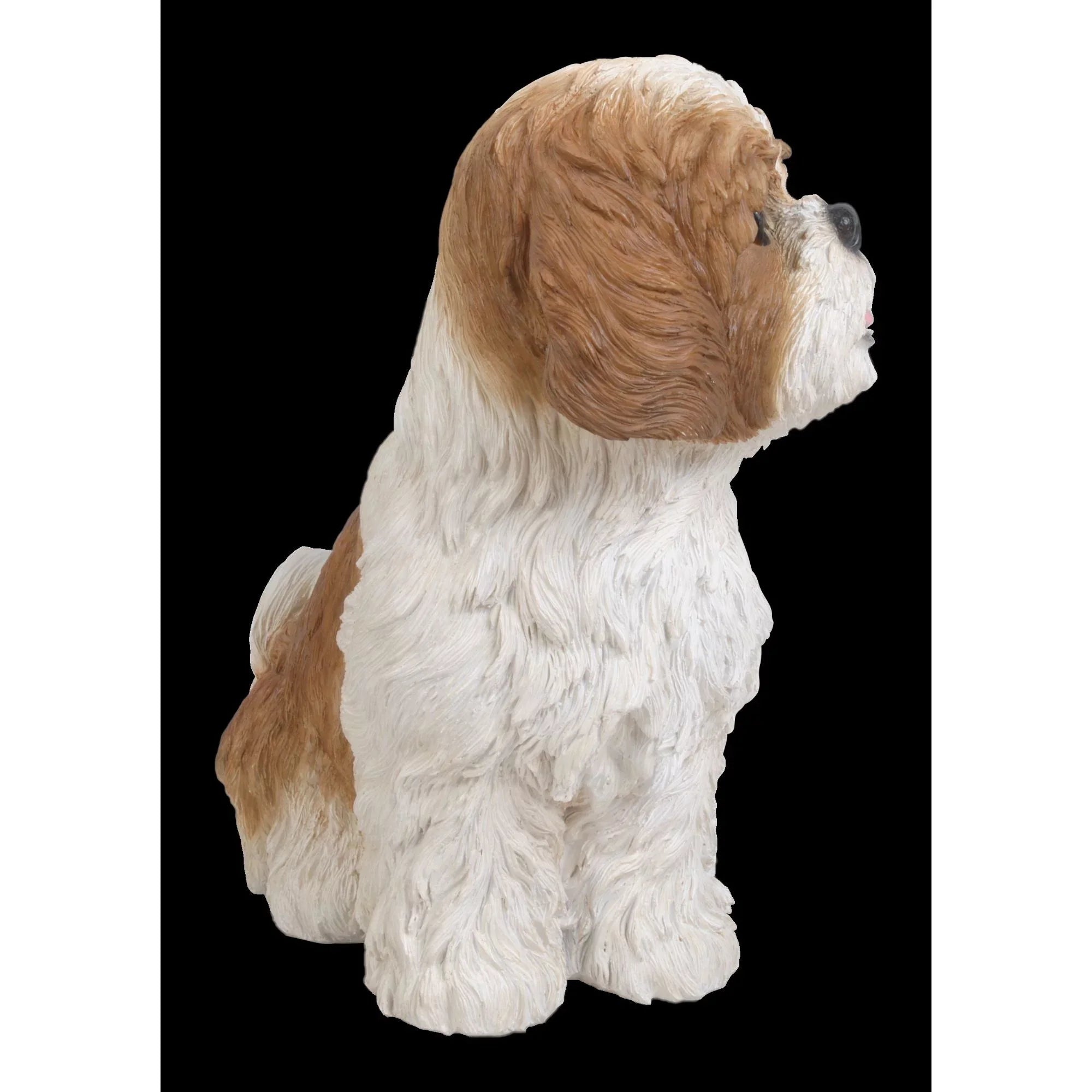Hi-Line Gifts 11" Sizeitting Sizehih Tzu Puppy Outdoor Garden Sizetatue