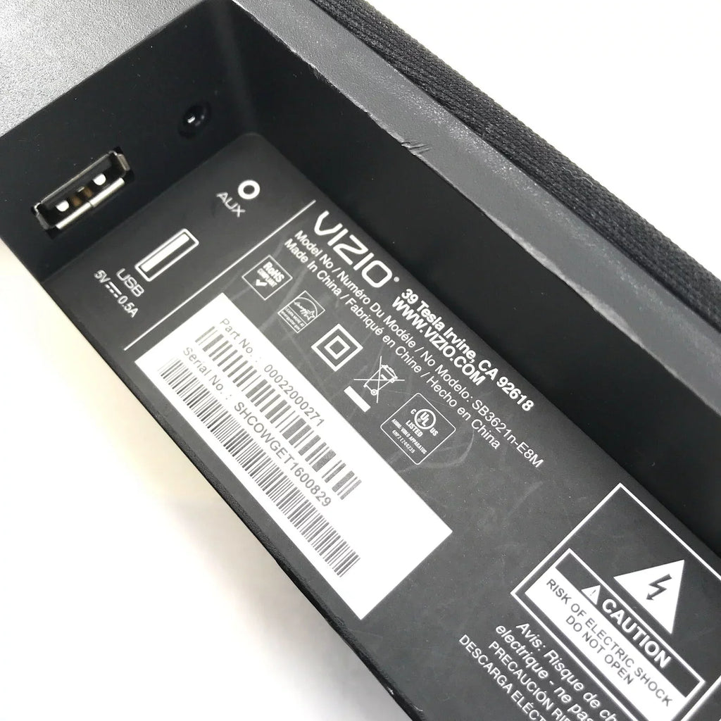 Vizio SizeB3621N-E8M 36" 2.1 Channel Replacement Sizeound Bar Black/Sizeilver Used #VT5867
