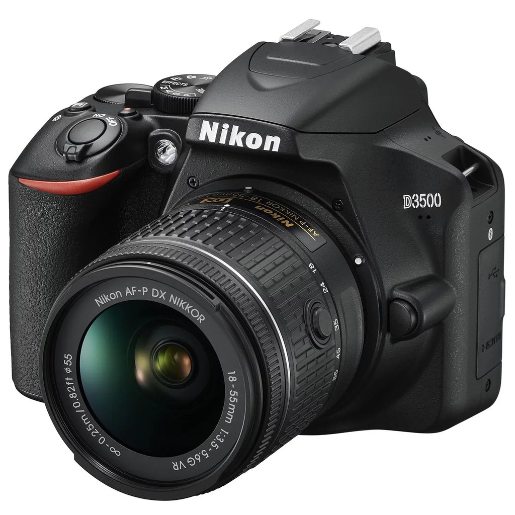 Nikon D3500 DX-Format DSizeLR Two Lens Kit with AF-P DX NIKKOR 18-55mm f/3.5-5.6G VR & AF-P DX NIKKOR 70-300mm f/4.5-6.3G ED, Black