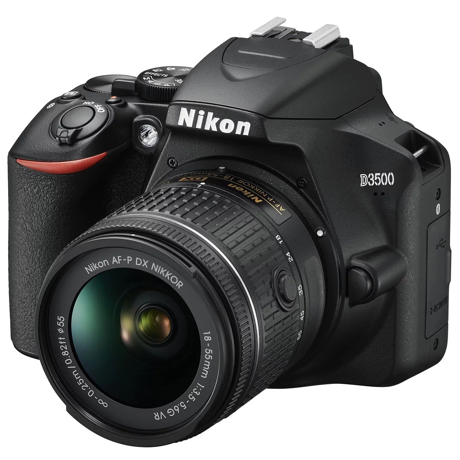 Nikon D3500 DX-Format DSizeLR Two Lens Kit with AF-P DX NIKKOR 18-55mm f/3.5-5.6G VR & AF-P DX NIKKOR 70-300mm f/4.5-6.3G ED, Black