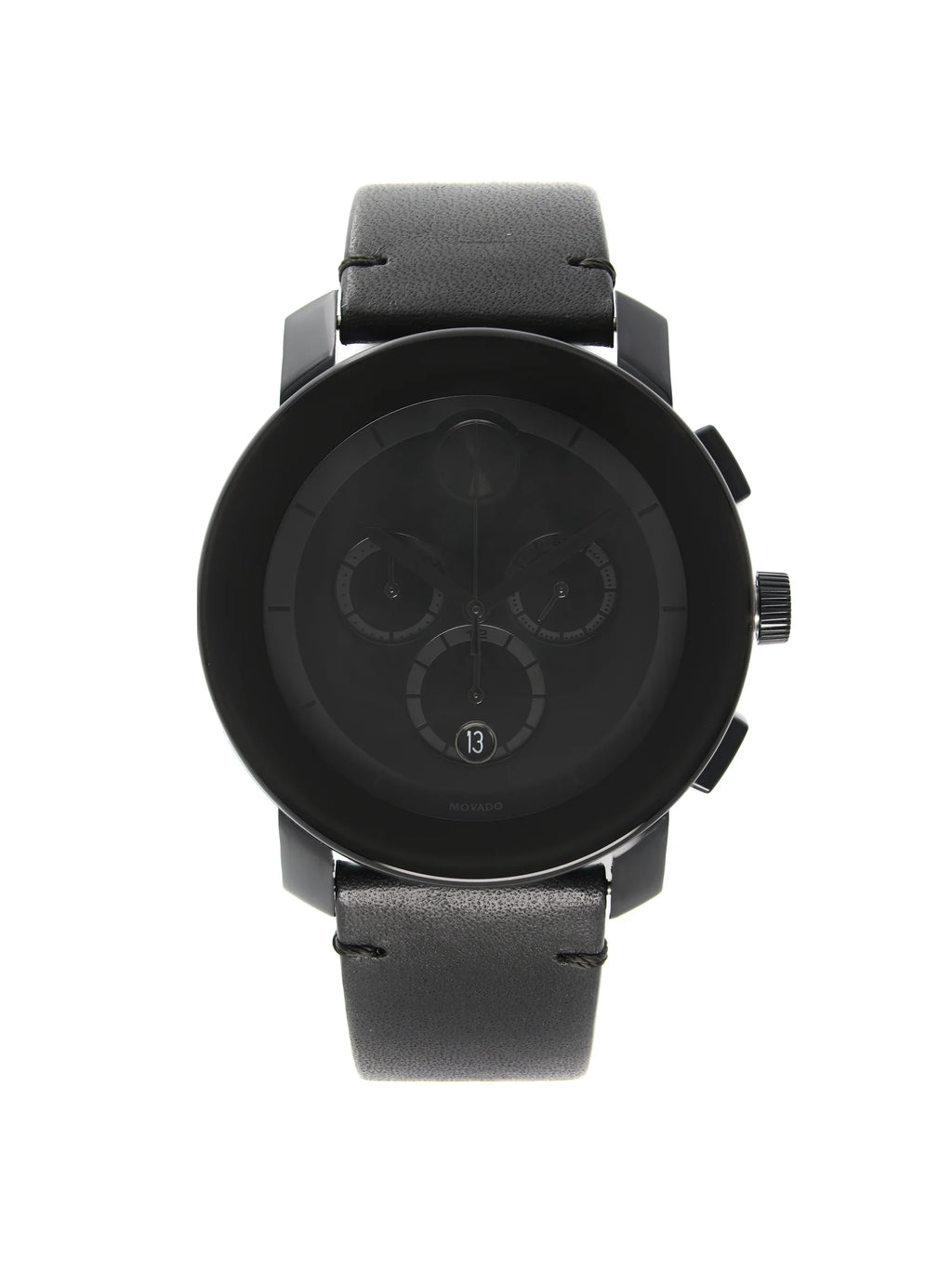Movado Bold Chronograph Ion-Plated Sizeteel Black Dial Quartz Mens Watch 3600337