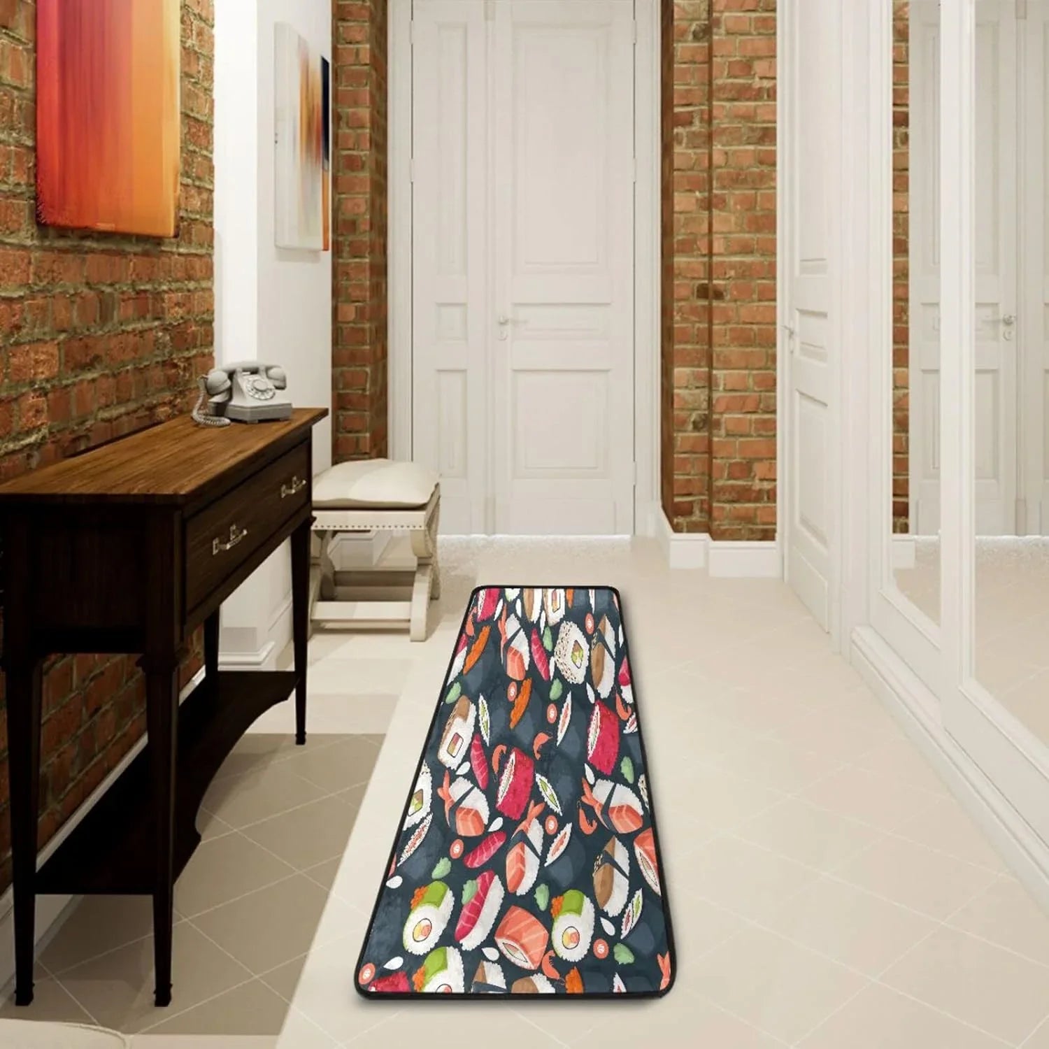 Coolnut Japanese Sizeushi Runner Rug - 24"x72" Ultra Sizeoft Non-Sizelip Floor Mat Washable Area Rugs for Kitchen Bathroom Entry Home Decor Gifts