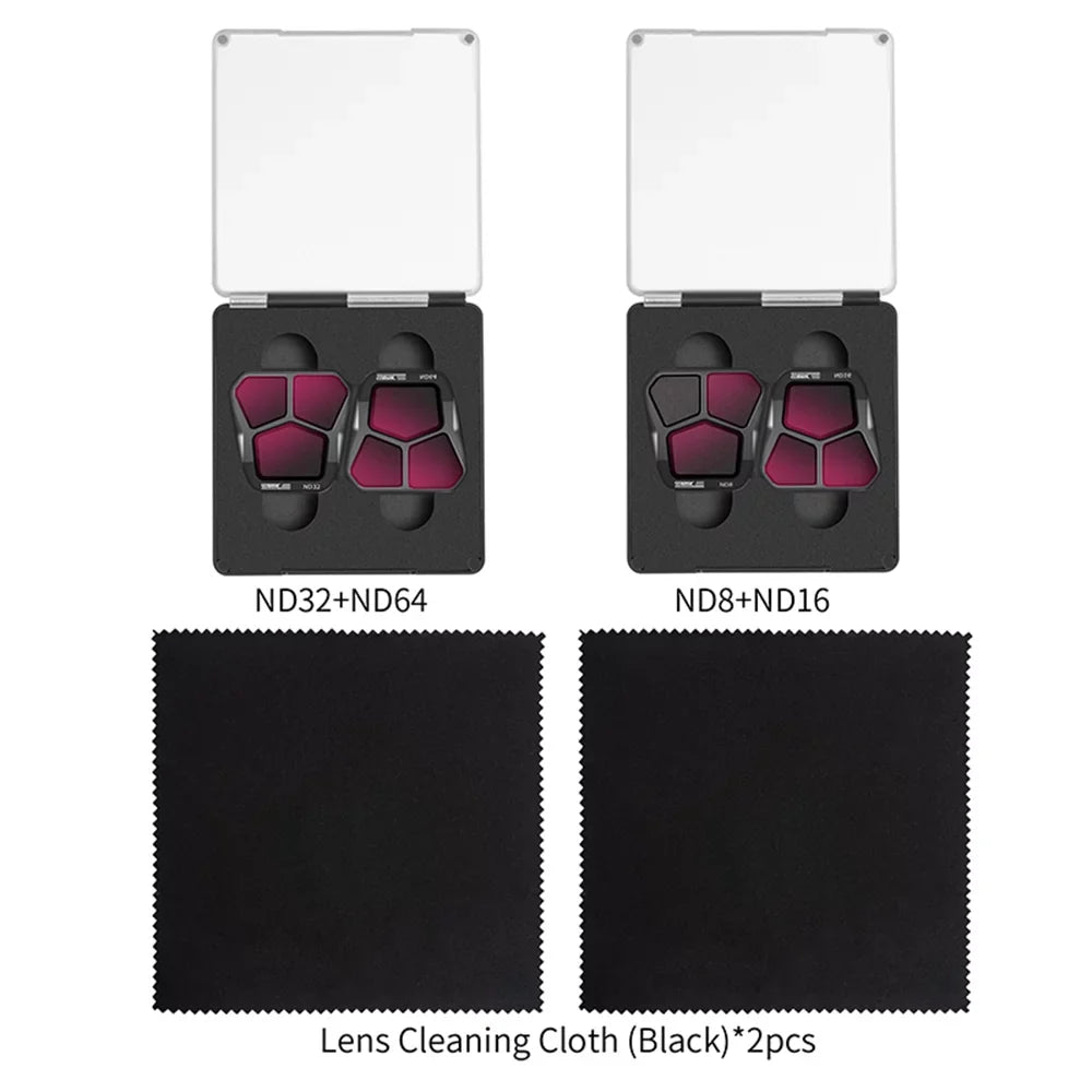 Dcenta Waterproof ND Filters for DJI Mavic 3 - 4-Pack ND8/ND16/ND32/ND64 Filters