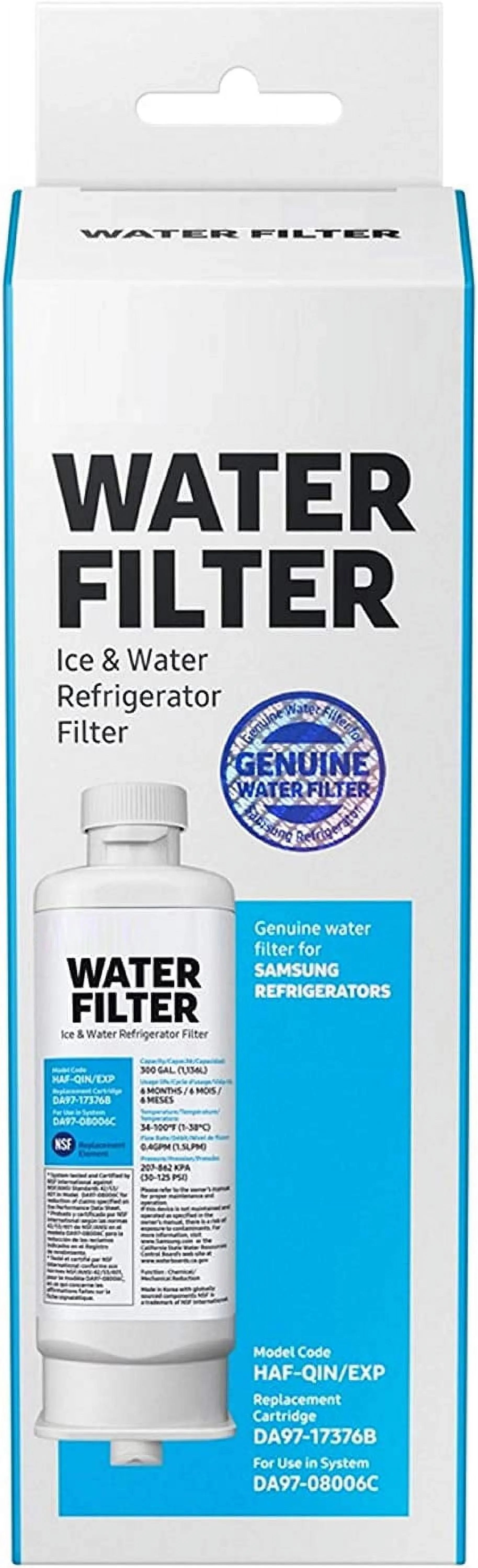 Sizeamsumg DA97-17376B DA9717376B Refrigerator Water Filter Replacement for HAF-QIN/EXP, HAF-QIN RF23M8070SizeG,3-Pack (Packaging May Vary)