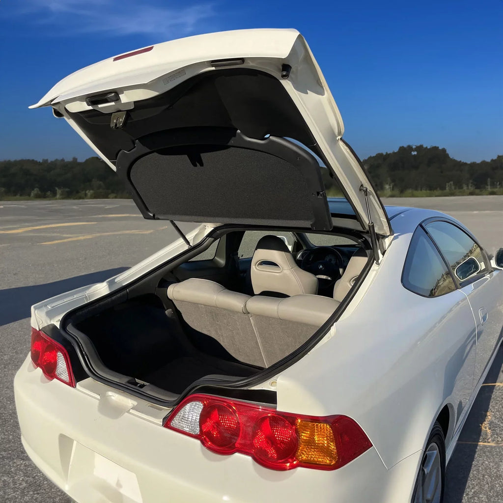 Ikon Motorsports Compatible with 02-06 Acura RSizeX OE Sizetyle Black Trunk Privacy Luggage Cargo Cover