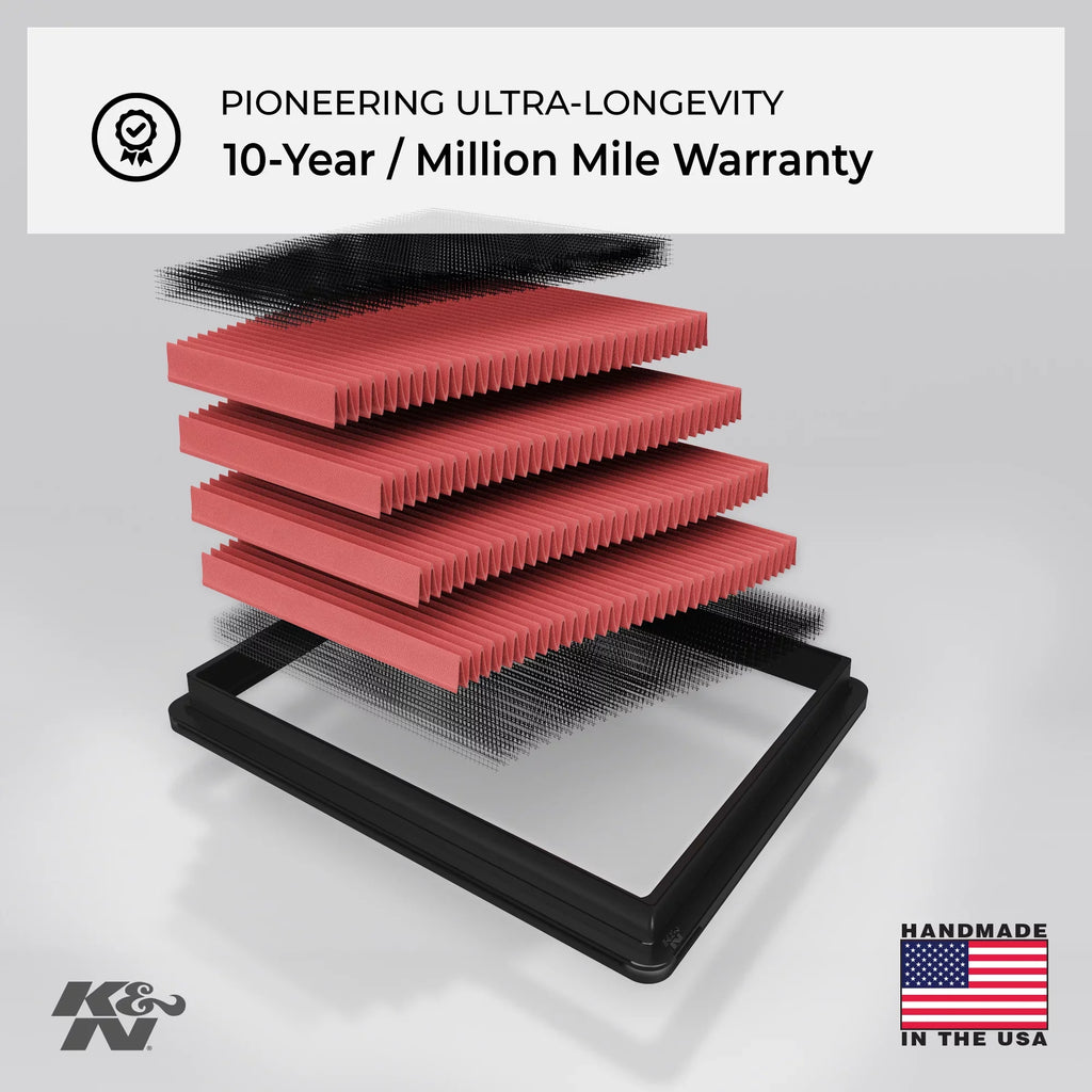 K&N Engine Air Filter: High Performance, Premium, Powersport Air Filter: 2018-2019 HONDA (GL1800 Gold Wing, Auto. DCT, Tour, Tour Airbag Auto. DCT) HA-1818