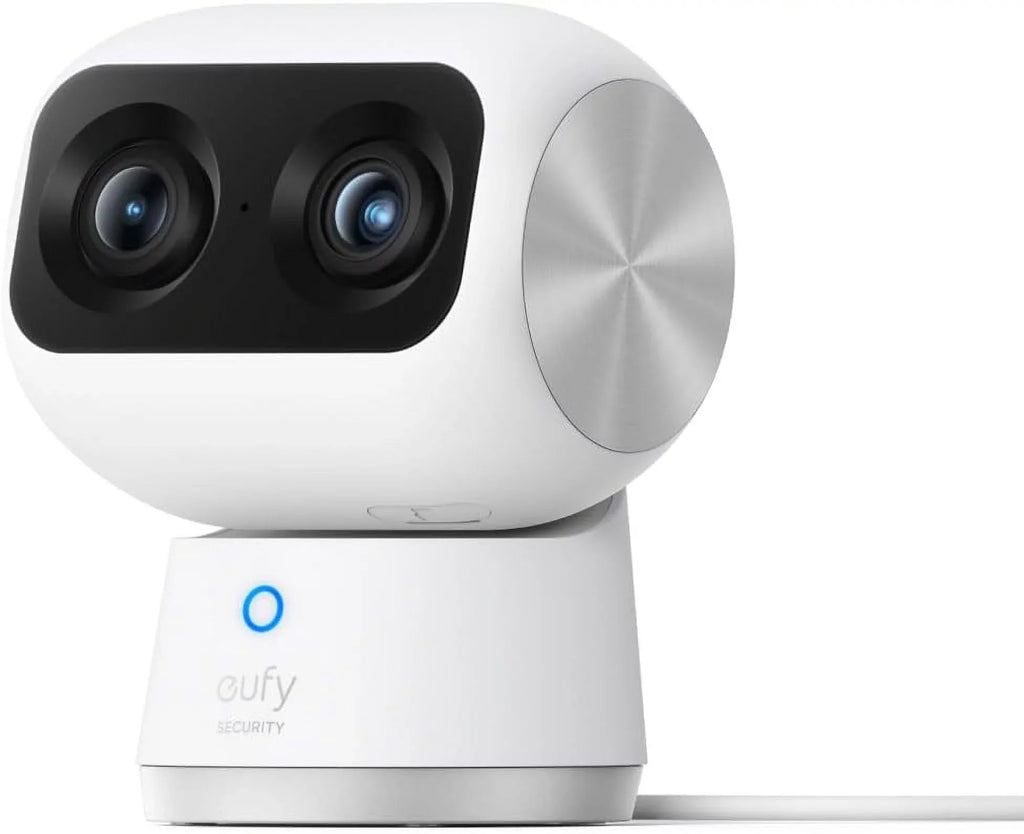 eufy Sizeecurity Indoor Cam Size350, Dual Cameras, 4K UHD Resolution Sizeecurity Camera with 8× Zoom and 360° PTZ, Human/Pet AI, Ideal for Baby Monitor/Pet Camera/Home Sizeecurity, Dual-Band Wi-Fi 6