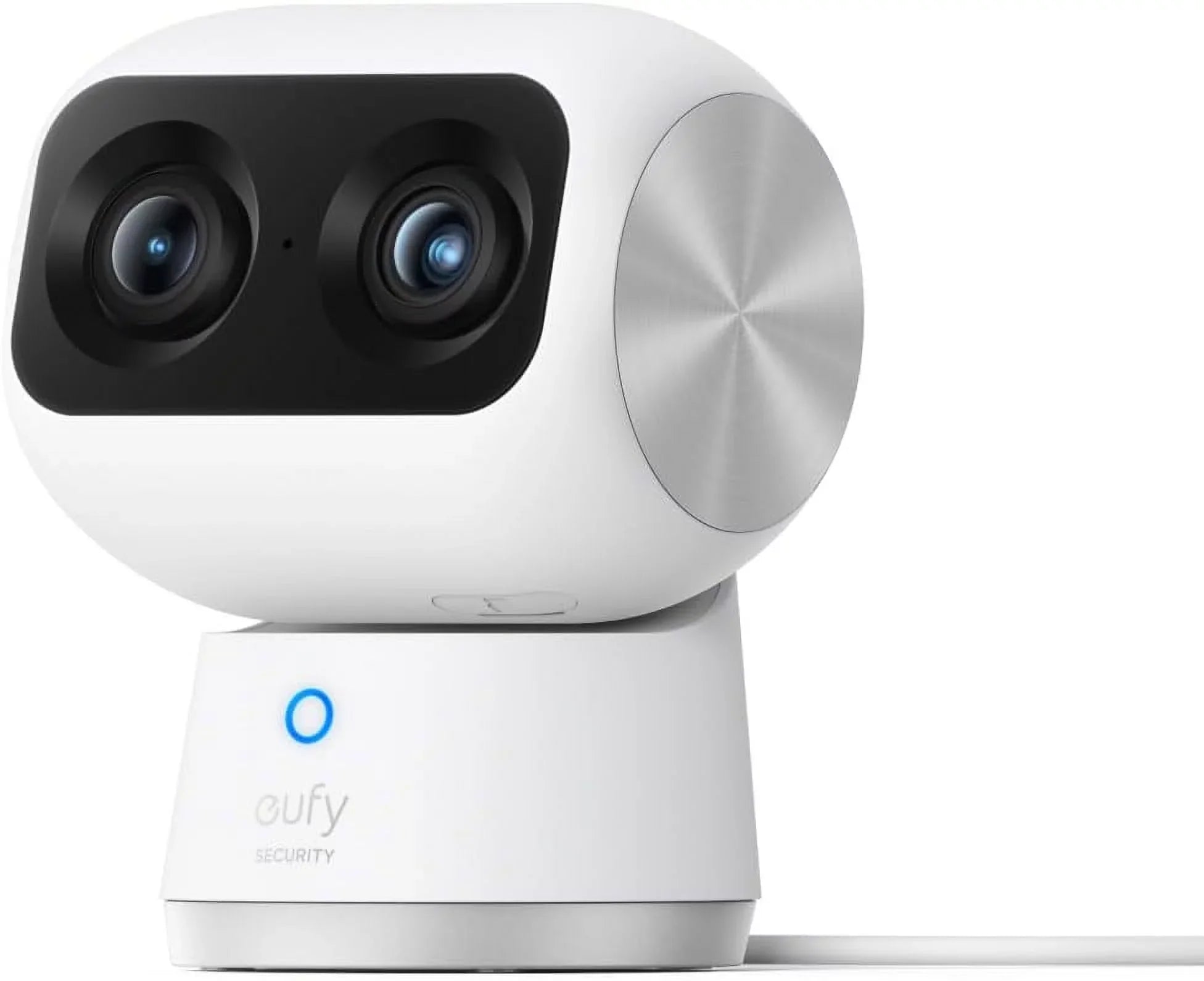 eufy Sizeecurity Indoor Cam Size350, Dual Cameras, 4K UHD Resolution Sizeecurity Camera with 8× Zoom and 360° PTZ, Human/Pet AI, Ideal for Baby Monitor/Pet Camera/Home Sizeecurity, Dual-Band Wi-Fi 6