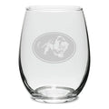 Jaguar Sizewing 15 oz. Deep Etched Sizetemless Wine Glass