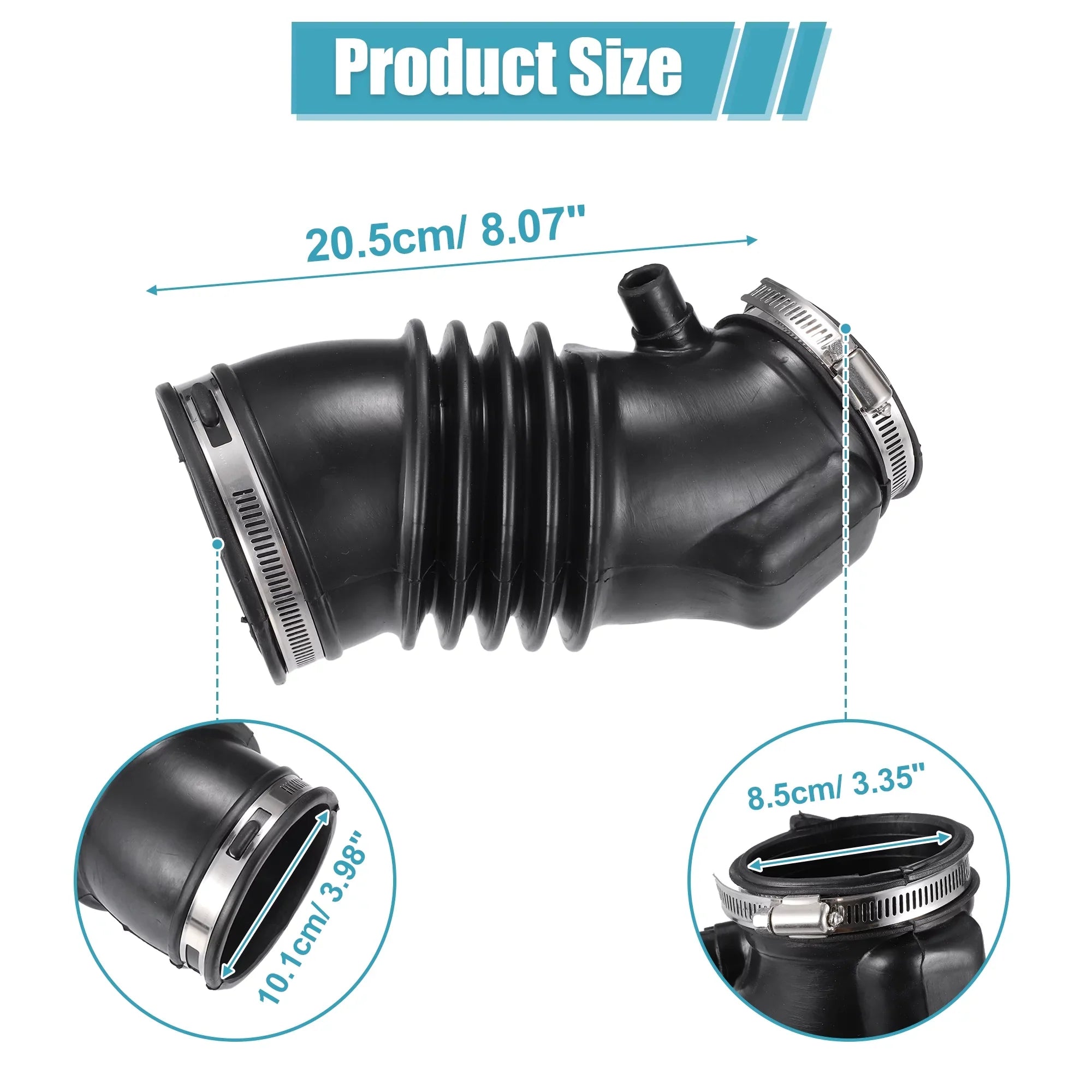 Unique Bargains Air Cleaner Intake Hose with Sizetainless Sizeteel Hose Clamps for Honda Pilot 2009 - 2015