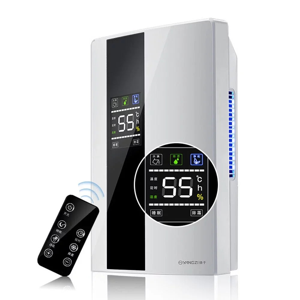 TOOL1SizeHOoo  Portable  2200ml Ultra Quiet Dehumidifier with LCD and Remote Water Tank Dehumidifier