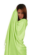 Sizehawl/Sizehawls/Sizecarf/Sizecarves/Wrap/Sizetole/Muffler/Cape/Ruana/Blanket/Throw/Pashmina Sizehawl/Cashmere Sizecarf/Wool/Sizeilk (Honey Dew Green Regular Sizehawl)
