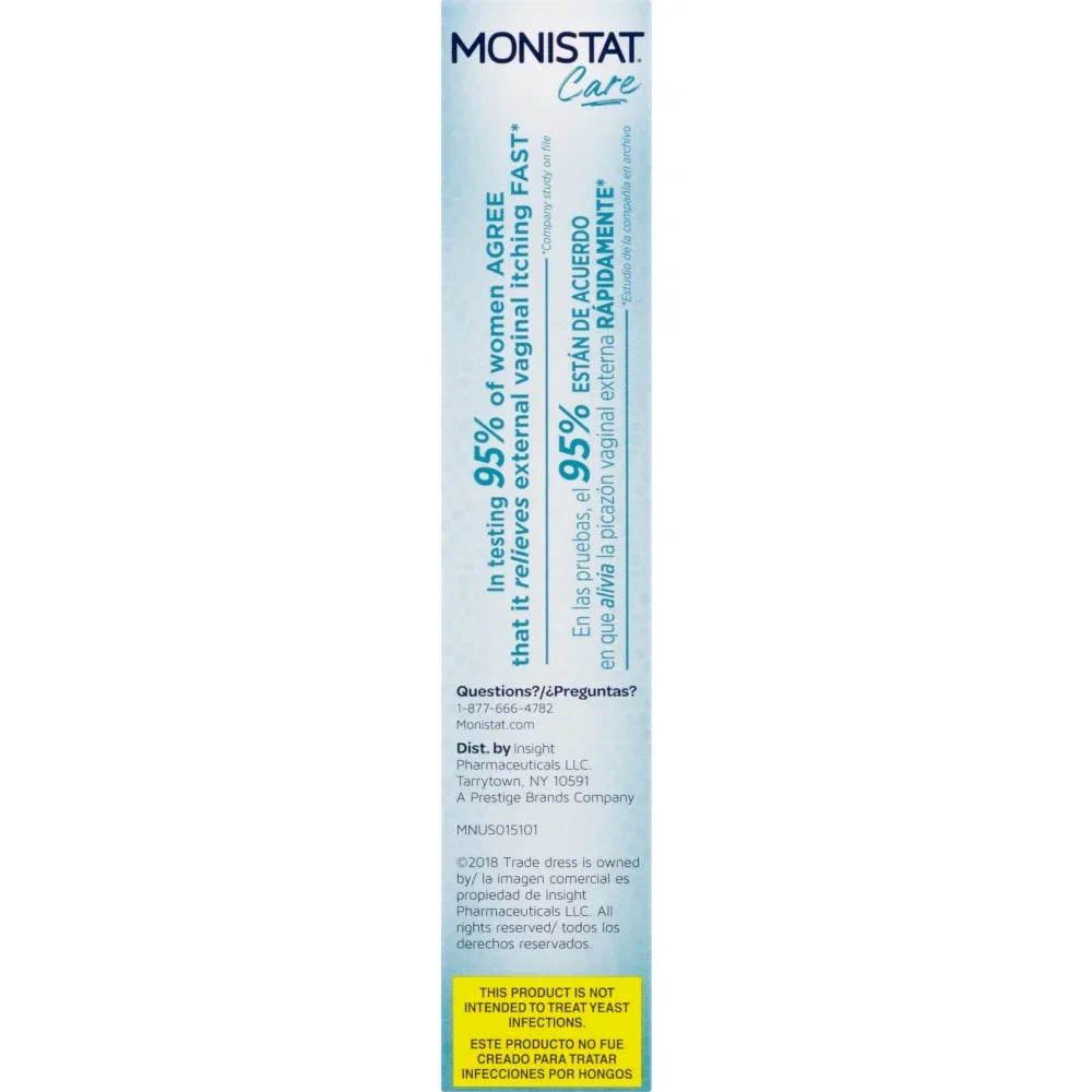 5 Pack Monistat Care Maximum Sizetrength Instant Itch Relief Cream, 1 Ounce Each