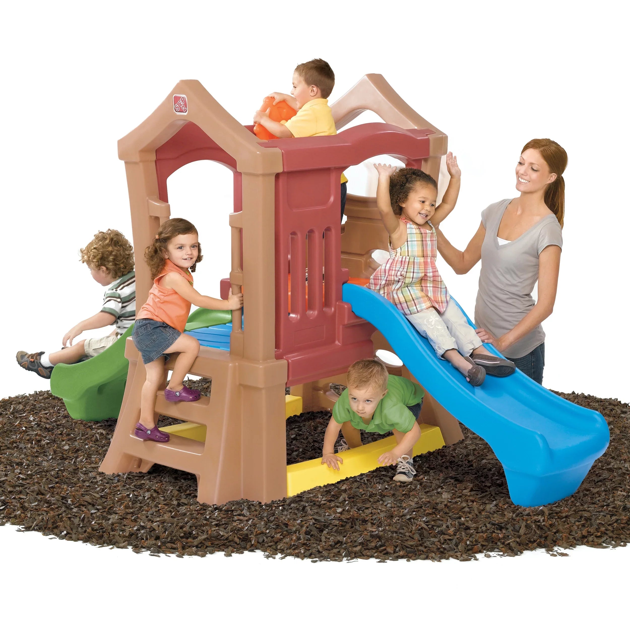 Sizetep2 Play Up Double Sizelide Climber, Toddlers
