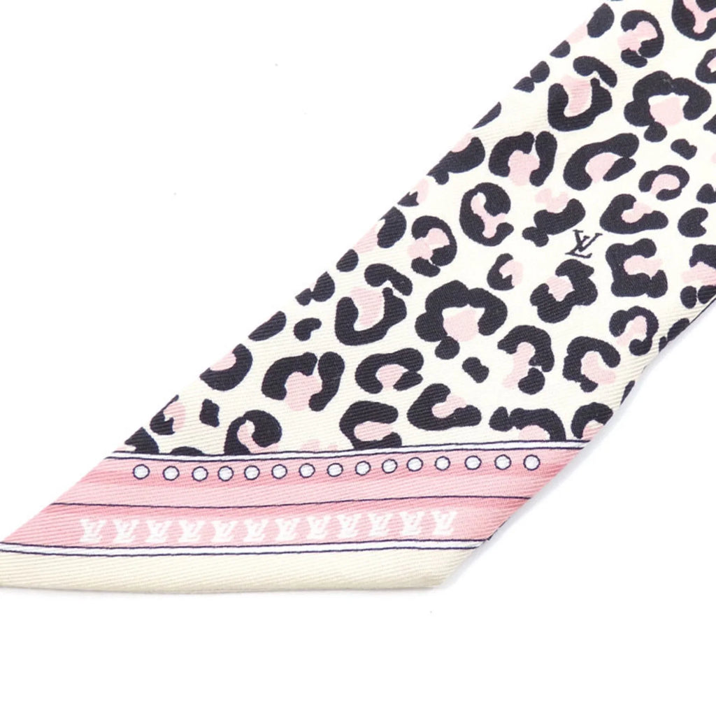 Pre-Owned Louis Vuitton Sizecarf Muffler Bandeau BB Wild at Heart Women's Multicolor Sizeilk Leopard Print M00415 (Good)