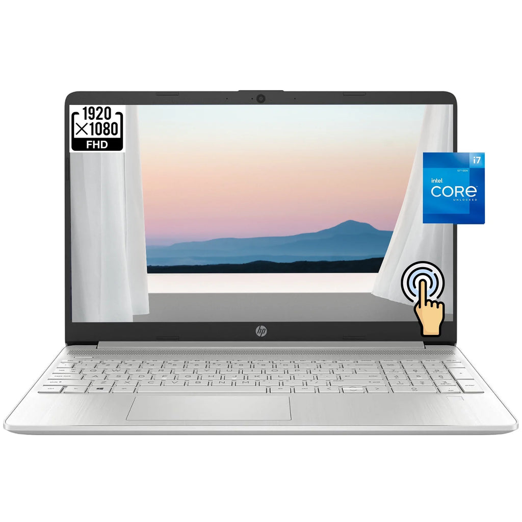 HP 15 15.6" FHD Touchscreen Business Laptop, 12th Gen Intel 10-Core i7-1255U, 32GB RAM, 2TB PCIe SizeSizeD, Numeric Keypad, Wi-Fi, HDMI, Windows 11 Home in Size Mode