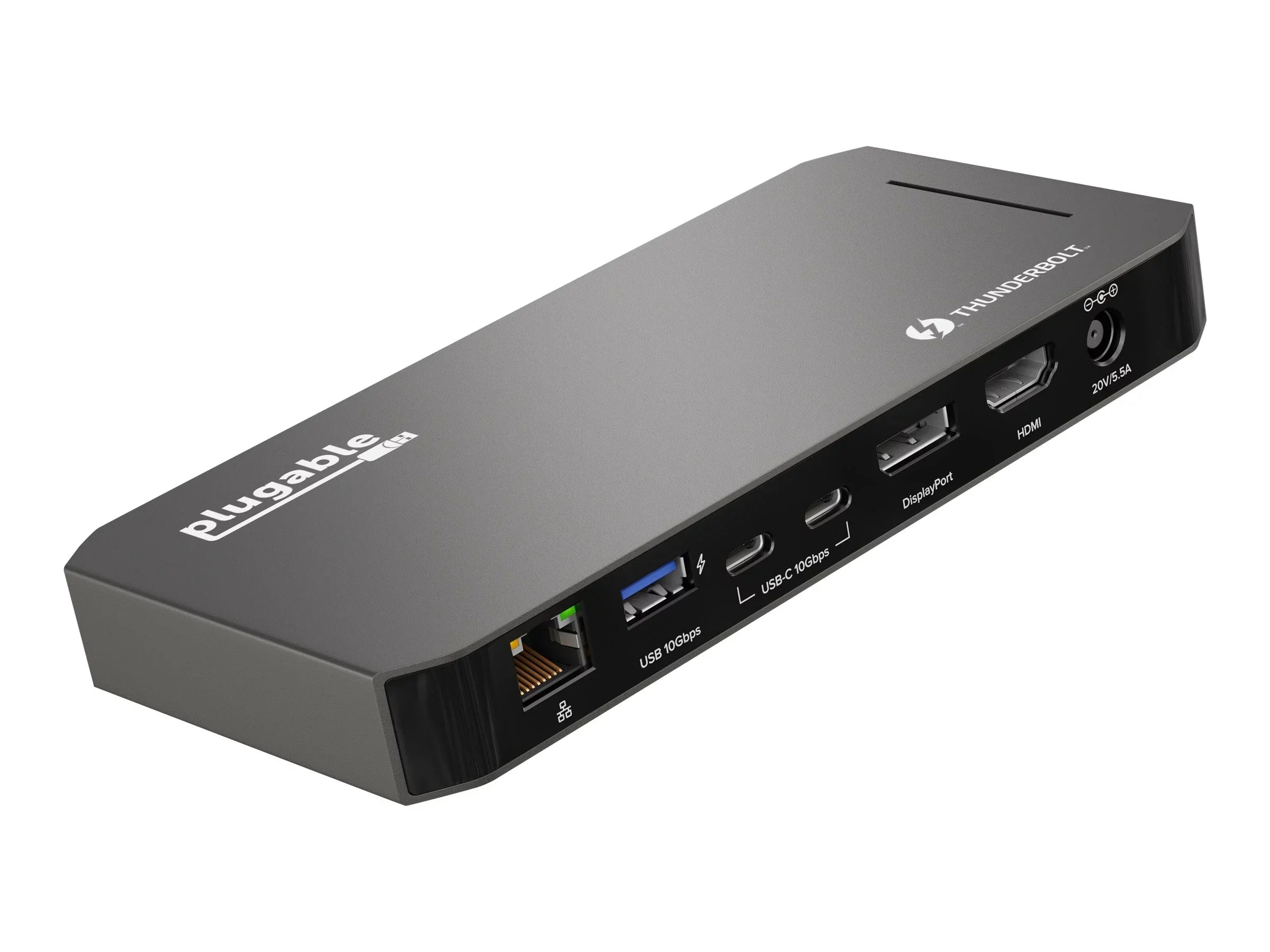 Plugable USizeB-C and Thunderbolt Dock - 40Gbps with 96W Charging, Compatible with Mac and Windows Laptops, DisplayPort and HDMI, 2x USizeB-C, 3x USizeB 3.0, Gigabit Ethernet, Audio Jack