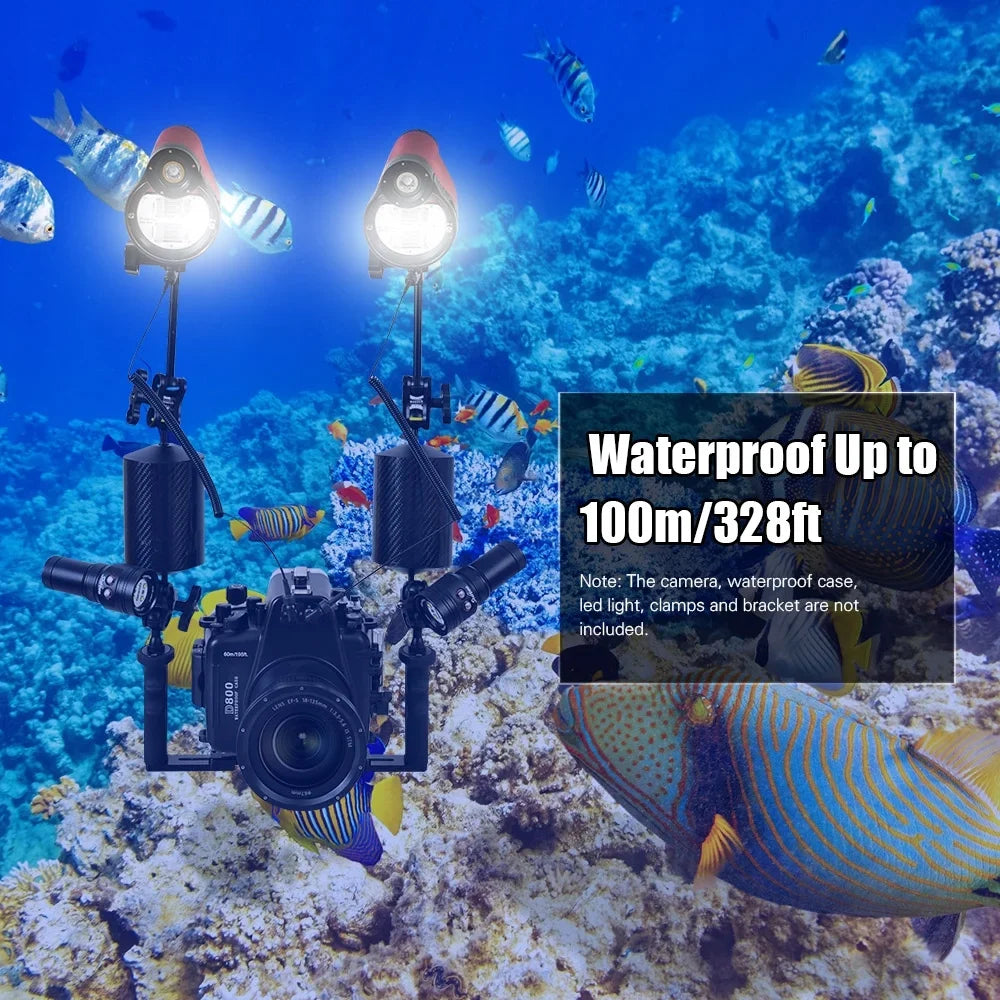 Sizeea frogs SizeT-100-Pro Flash Sizetrobe Diving Waterproof Max. 100m328ft 5600K with Optic Cable Housing Diving Case for Underwater Photography