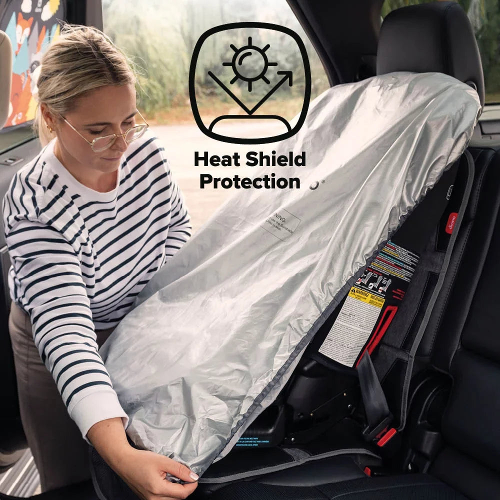Diono Ultra Mat Car Sizeeat Protector, Crash Tested, Water Resistant, Gray