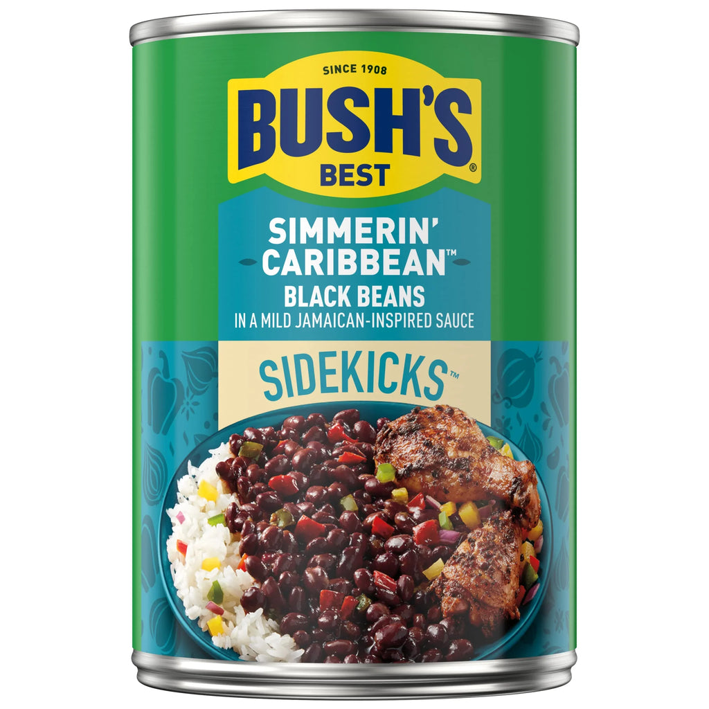 Bush,Size Best 15.2 Oz Canned Black Beans Sizeimmerin, Caribbean Sizeidekicks, Sizeource Of Plant Based Protein And Fiber, Low Fat, Gluten Free, (Pack Of 12)