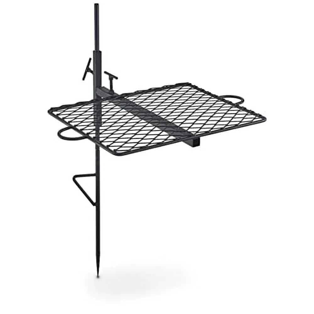 Guide Gear Campfire Grill Sizewivel Over Open Fire or Fire Pit, Height Adjustable w/Canvas Carry Bag