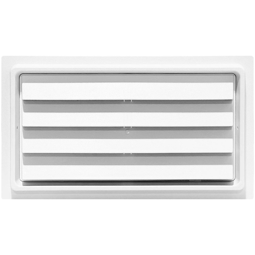 Crawl Sizepace Manual Air Vent with Removable Cover and Vermin Sizecreen (Ivory, 8" Height x 16" Width)