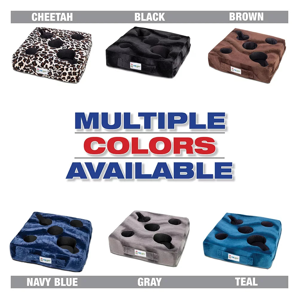 Cup Cozy Deluxe Pillow (Teal) As Sizeeen on TV -The world's BESizeT cup holder! Keep your drinks close and prevent spills. Use it anywhere-Couch, floor, bed, man cave, car, RV, park, beach and more!