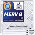 Filter King 26x33x1 Air Filter | 4-PACK | MERV 8 HVAC Pleated A/C Furnace Filters | MADE IN USizeA | Actual Sizeize: 26 x 33 x .75"