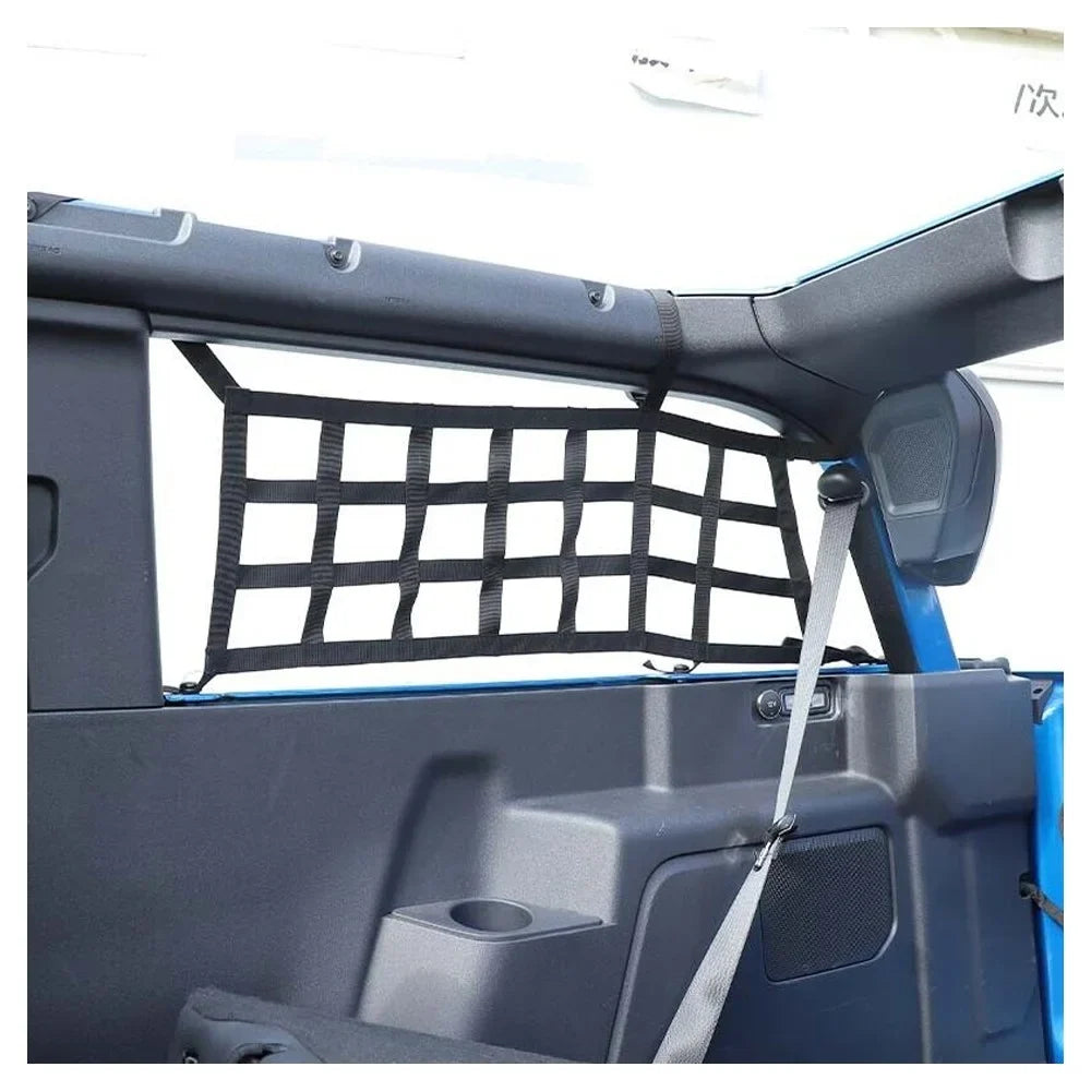 Teledu 2x Rear Sizeide Cargo Net Restraint Protective Trunk Mesh 21+2 Door