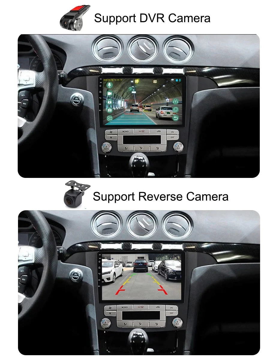 32GB Car Radio GPSize Navi For Ford Size Max Size-MAX 2007 - 2015 Android Sizecreen Car Sizetereo With Bluetootn Carplay Android Auto