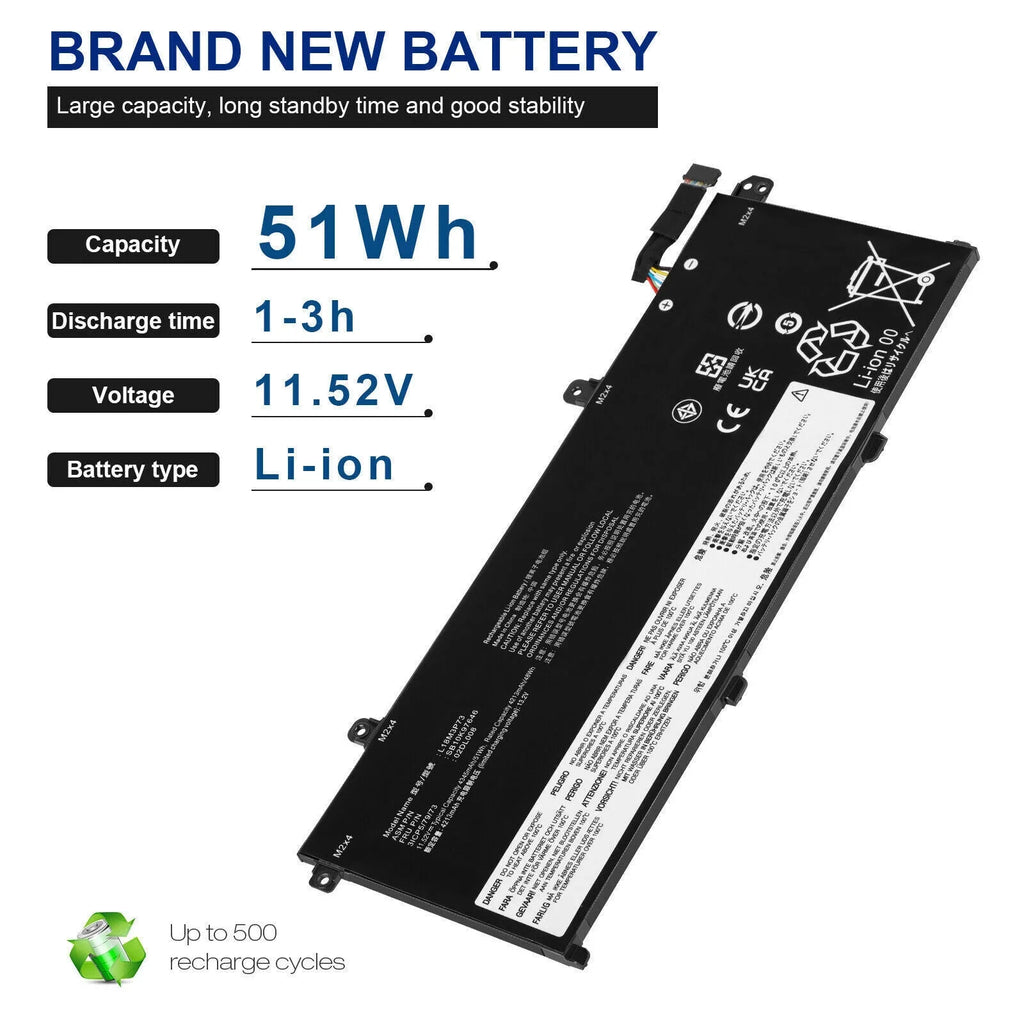 New Laptop Battery For Lenovo T490 T495 P14s T14 5B10W13907 5B10W13906 L18M3P73