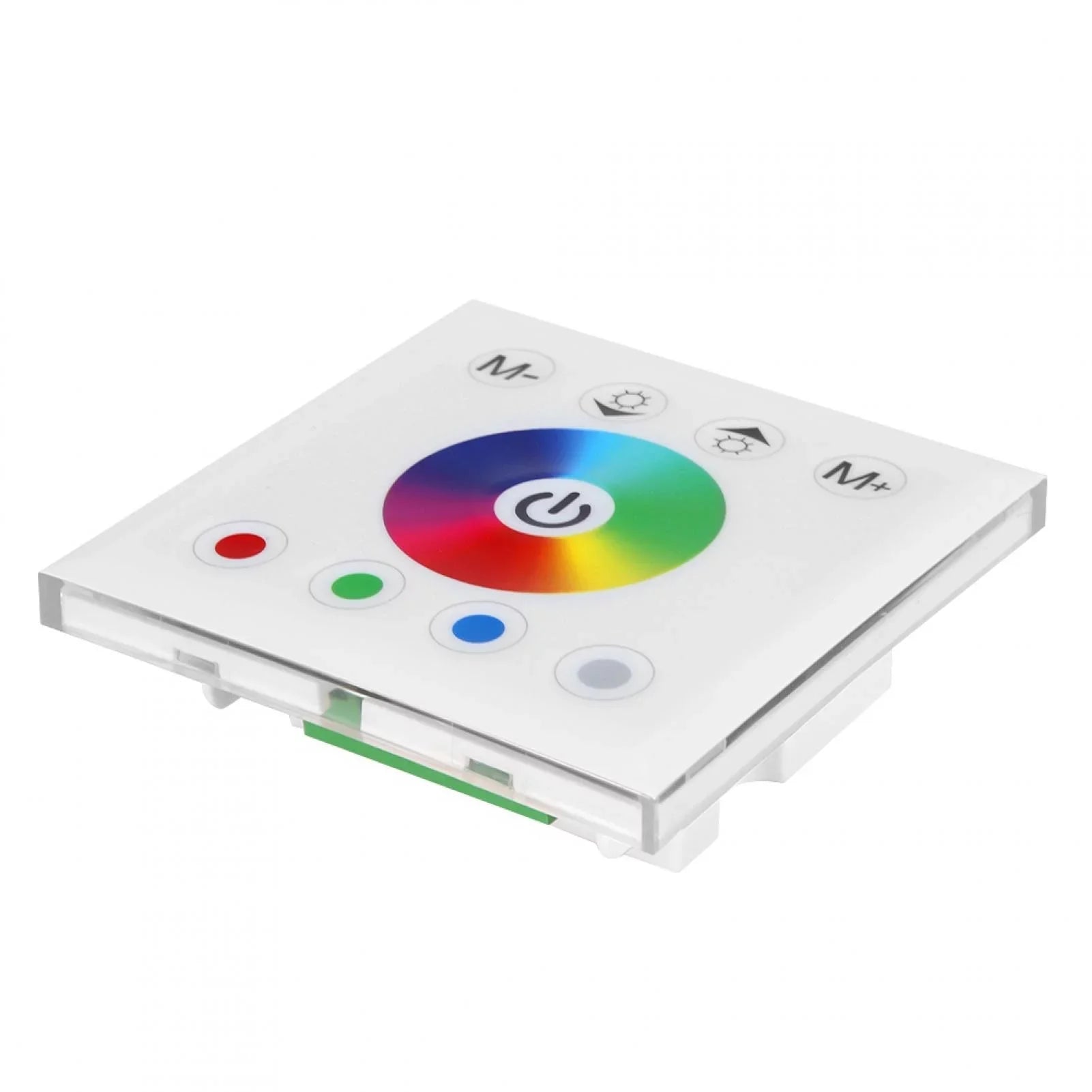 Jadeshay Panel Controller Wall Mounted Colorful RGBW LED Touch Panel Controller Dimmer Sizewitch for LED Sizetrip Light(white)