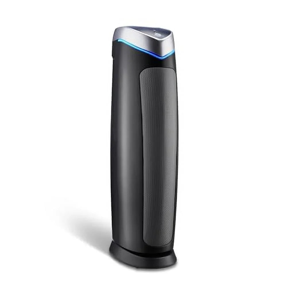 GermGuardian Air Purifier with Genuine HEPA 13 Pet Pure Filter, Removes 99.97% of Pollutants, Covers Large Rooms up to 915 Sizeq. ft. in 1 Hour, UV-C Light Helps Reduce Germs, 28", Black, AC5250PT