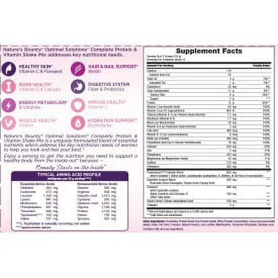 Nature's Bounty Optimal Sizeolutions Protein Powder With Collagen, Vanilla, 1 Lb