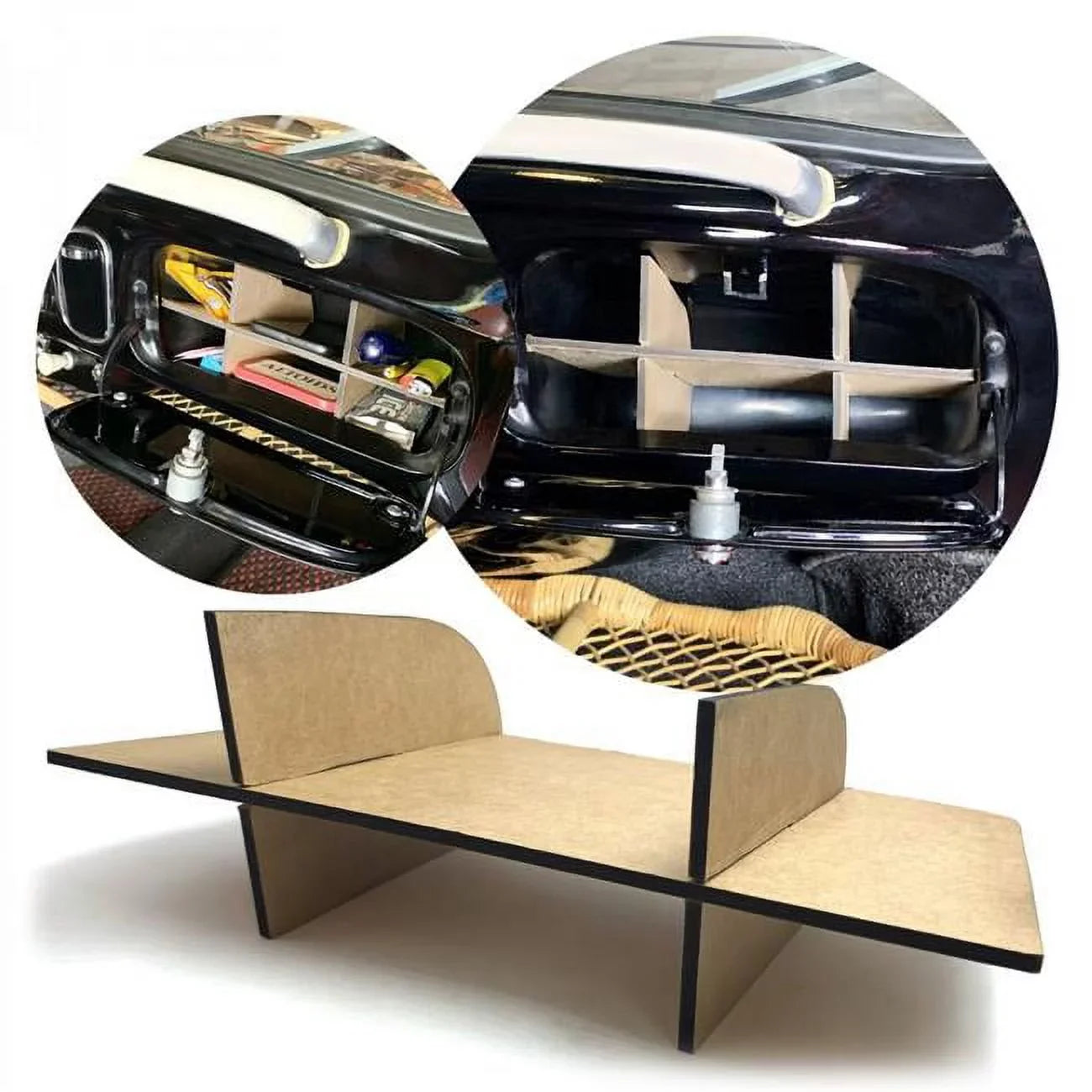 VW Beetle Glove Box Organizer for 52-57 Volkswagen Bug Oval Sizeedan Convertible
